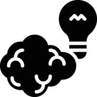 Idea, Creative, Brainstorm Glyph Solid Icon vector