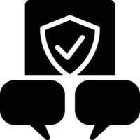 Communication Policy, Copyright, Security Glyph Solid Icon vector