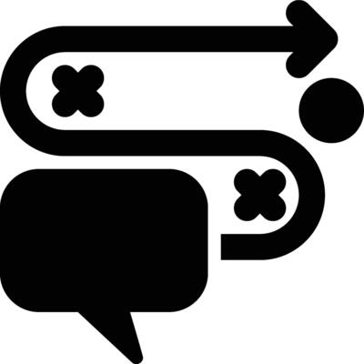 Communication Strategy, Communicative Strategy, Strategic Communications Glyph Solid Icon