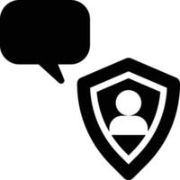 Defensive Communication, Defensiveness, Communications Glyph Solid Icon vector