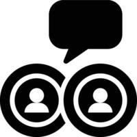 Sharing, Share, Communication Glyph Solid Icon vector