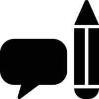 Write Message, Writing Message, Create Message Glyph Solid Icon vector