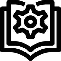 Manual Setting, Manual Guide, Manual Book Outline Icon vector