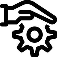 Under Control, Control, Controlling Outline Icon vector