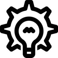 Creative, Innovation, Idea Outline Icon vector