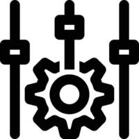 Control, Options, Setting Outline Icon vector