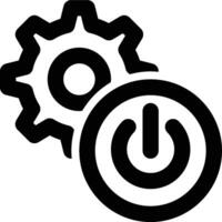 Power Setting, Power Options, Power Setup Outline Icon vector