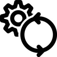 Update Setting, Update Configuration, Updating Outline Icon vector