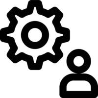 Account Setting, Account Setup, User Account Outline Icon vector
