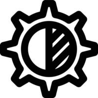 Contrast Adjustment, Contrast Control, Contrast Setting Outline Icon vector