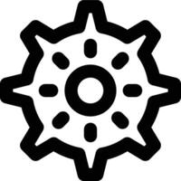 Brightness Control, Brightness Setting, Brightness Adjustment Outline Icon vector