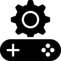 Game Setting, Game Engine, Game Configuration Glyph Solid Icon vector