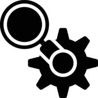 Search Engine, Setting, Configuration Glyph Solid Icon vector