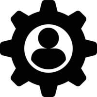 User Preferences, User Setting, User Configuration Glyph Solid Icon vector