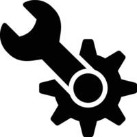 Technical, Mechanical, Tools Glyph Solid Icon vector