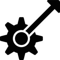 Optimization, Optimize, Setting Glyph Solid Icon vector