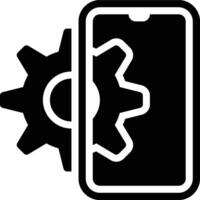 Device Setting, Device Setup, Device Configuration Glyph Solid Icon vector