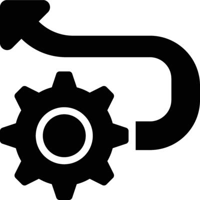 Navigation Setting, Setting Directions, Route Setting Glyph Solid Icon