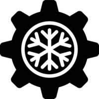 Climate Control, AC Setting, Temperature Control Glyph Solid Icon vector