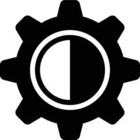 Contrast Adjustment, Contrast Control, Contrast Setting Glyph Solid Icon vector