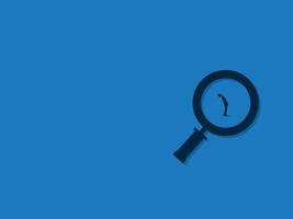 Selecting workers, magnifying glass to see new employees vector