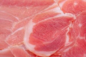 Hamon macro photo as background. Jamon texture.