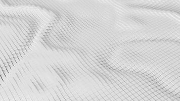 3d rendering background animation with abstract moving cube in white color video