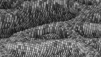 3d render abstract animation background with moving shape in grey color video