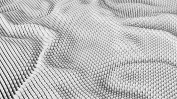 3d rendering abstract moving shape animation background in white color. 3d render animation background video