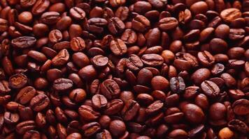 Coffee Rotating in Background, Circular Motion of Coffee Beans and Cup video