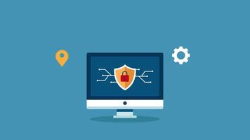 animation data protecting from virus malware. animatied Fortifying Digital Safety, Advanced Internet Security Measures for Protecting Data video