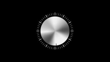 Metallic volume Analog regulator control interface with volume scale video