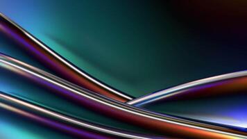 Colorful Iridescent Abstract Background With Metallic Waves and Subtle Shine video