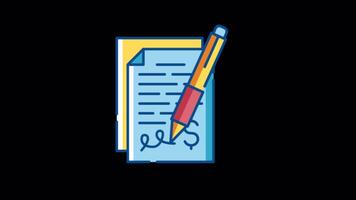 To Do List Note Taking 2D Motion Graphics Animation On Alpha Channel video