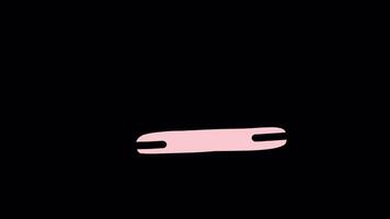 Angry Character Face Expression 2D Motion Graphics Animation On Alpha Channel video