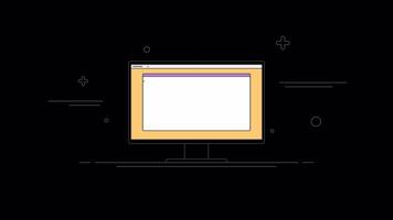 usando Projeto Programas em computador 2d movimento gráficos animação em alfa canal video