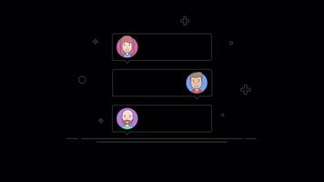 Team Collaboration and Task Delegation in a Business Company 2D Motion Graphics Animation On Alpha Channel video