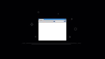 Checking and Selecting To-Do Lists on a Computer 2D Motion Graphics Animation On Alpha Channel video