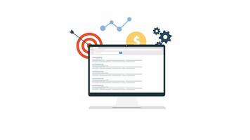 Bringing Your Business to the First Pages of the Internet 2D Motion Graphics Animation On Alpha Channel video