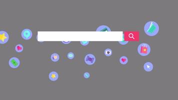 Accessing a Website on a Tablet 2D Motion Graphics Animation On Alpha Channel video