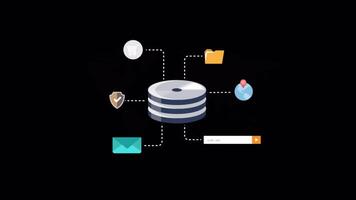 rede hospedagem servidores para sites 2d movimento gráficos animação em alfa canal video