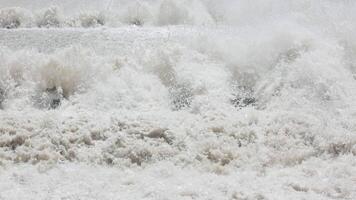 water spillway channel slope slowing down splashing flow of water running down video