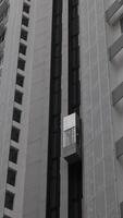 The elevator in the skyscraper. The lift is moving upwards. video