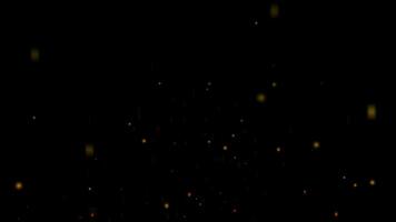 Sparkling Lights and Particles in Dark Background for Creative Projects video