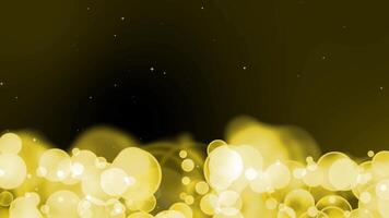 Golden Bokeh Background with Sparkles and Soft Glowing Lights video