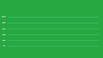 Green Background with Horizontal Lines Indicating Progress Bars video