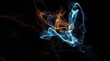Abstract Light Particle Motion Loop video