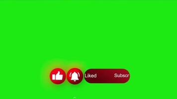 Subscribe to the screen by rotating 360 degrees. 3d animation with green screen video