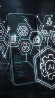 Mobile interface as a stage for data animation. video