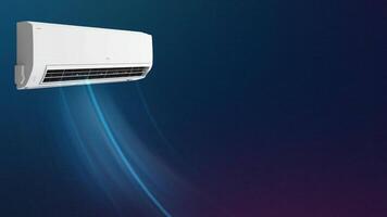 Modern Air Conditioner Blowing Cool Air Comfort and Efficiency HD video